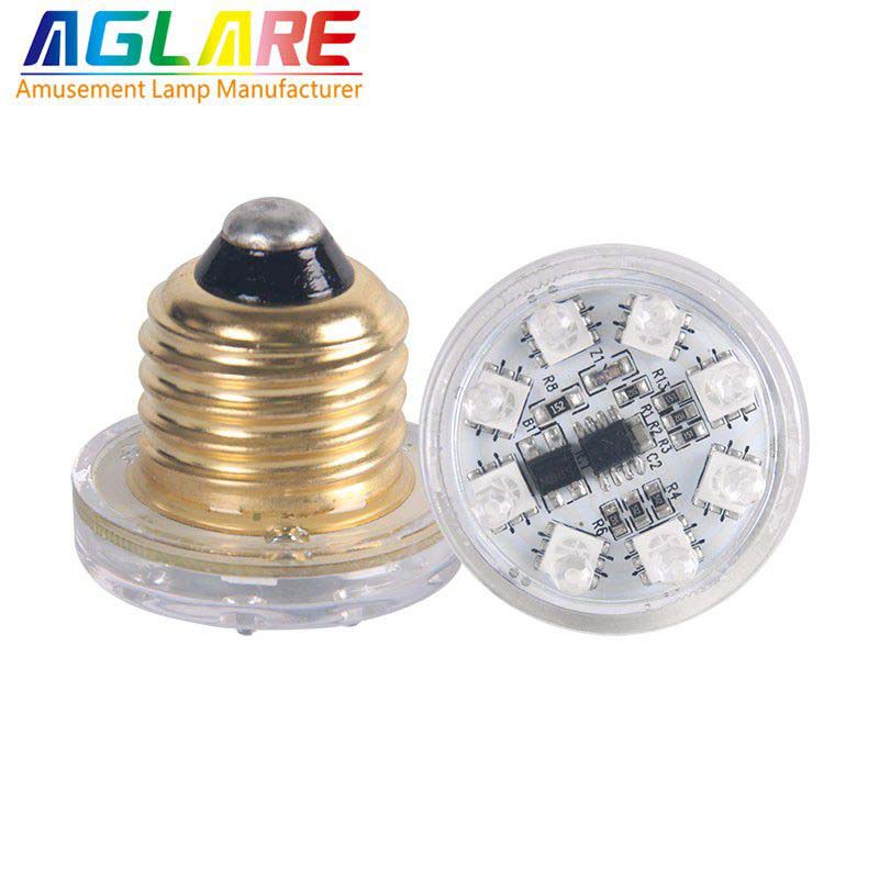 E27 1-16Auto RGB  24v E27 8ledS 5050  Cabochon Led RGB